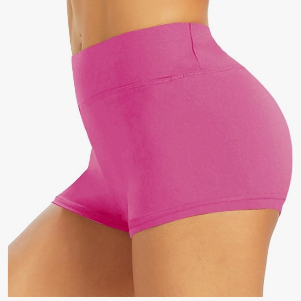 Pink biker shorts buttery soft